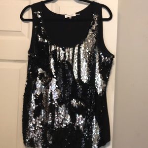 Gorgeous Calvin Klein 1X (14-16) Sequin Top